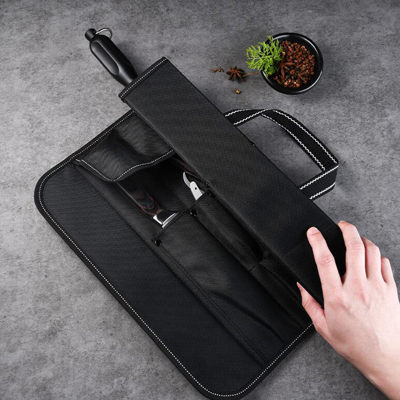 Camping Cooking Organizer - Mehrfach-Taschen Oxford-Stoff Messerrolltasche für Professionelle Köche