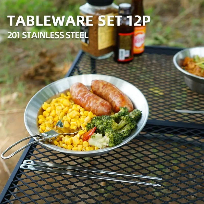 CLS&NOBANA 12-teiliges Outdoor – Camping Cooking Dining Set Bewertung und Preis