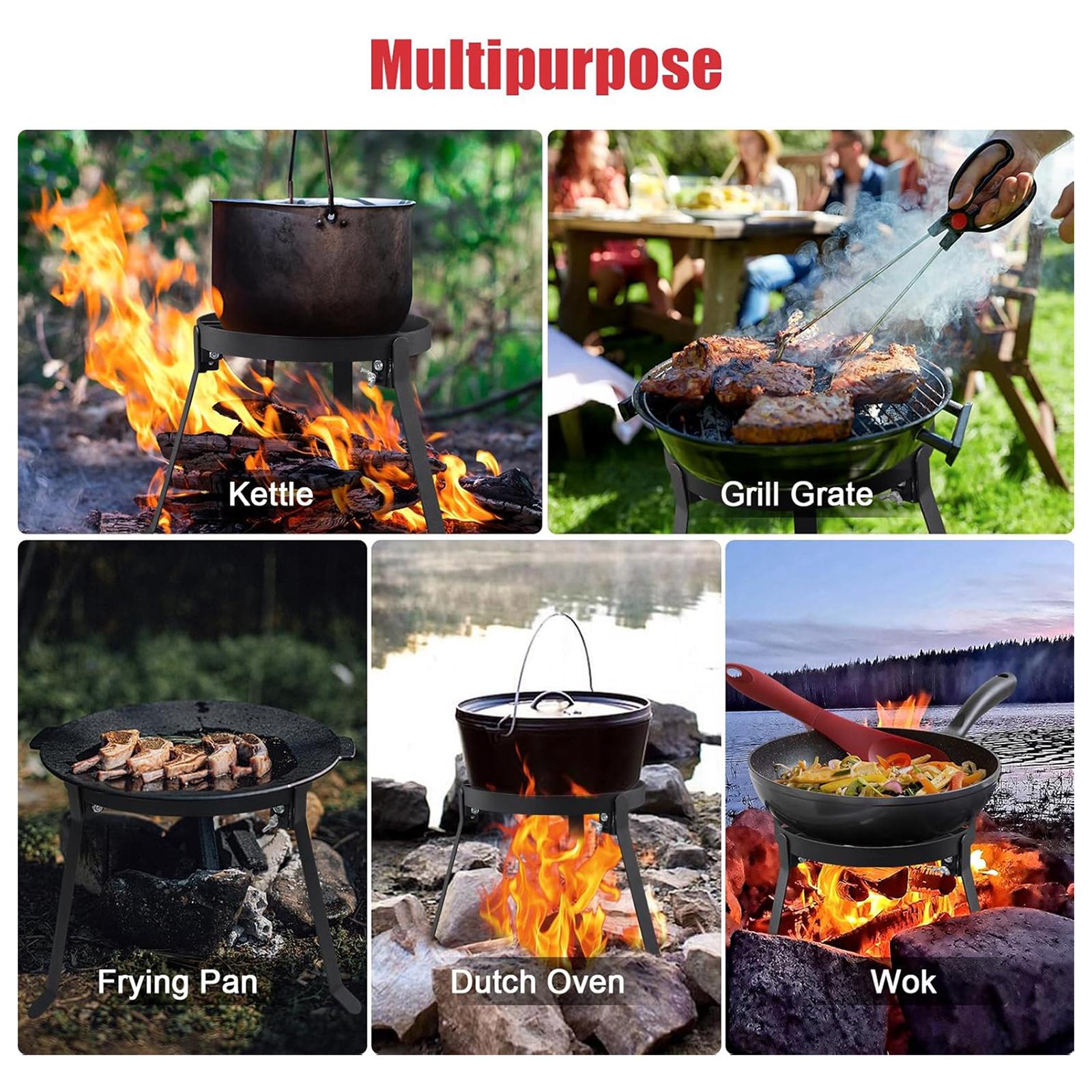 Faltbares Kochstativ aus Eisen – Camping Hiking Cooking Bewertung und Preis