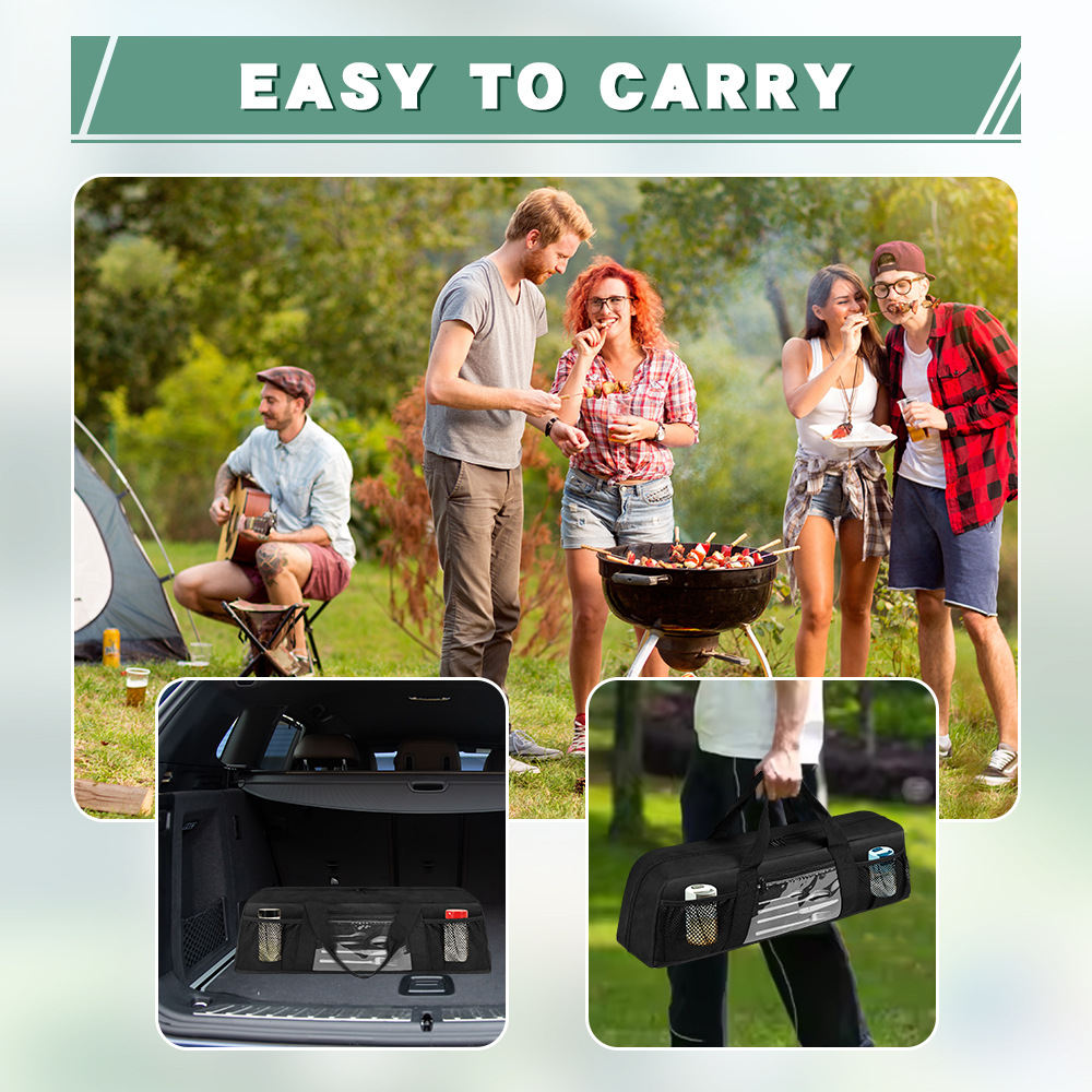 Tragbare Grillwerkzeug-Trageta – Camping Cooking Organizer Bewertung und Preis